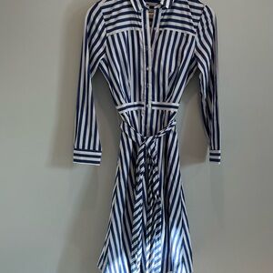 Worn Once! J.Crew striped button down dress